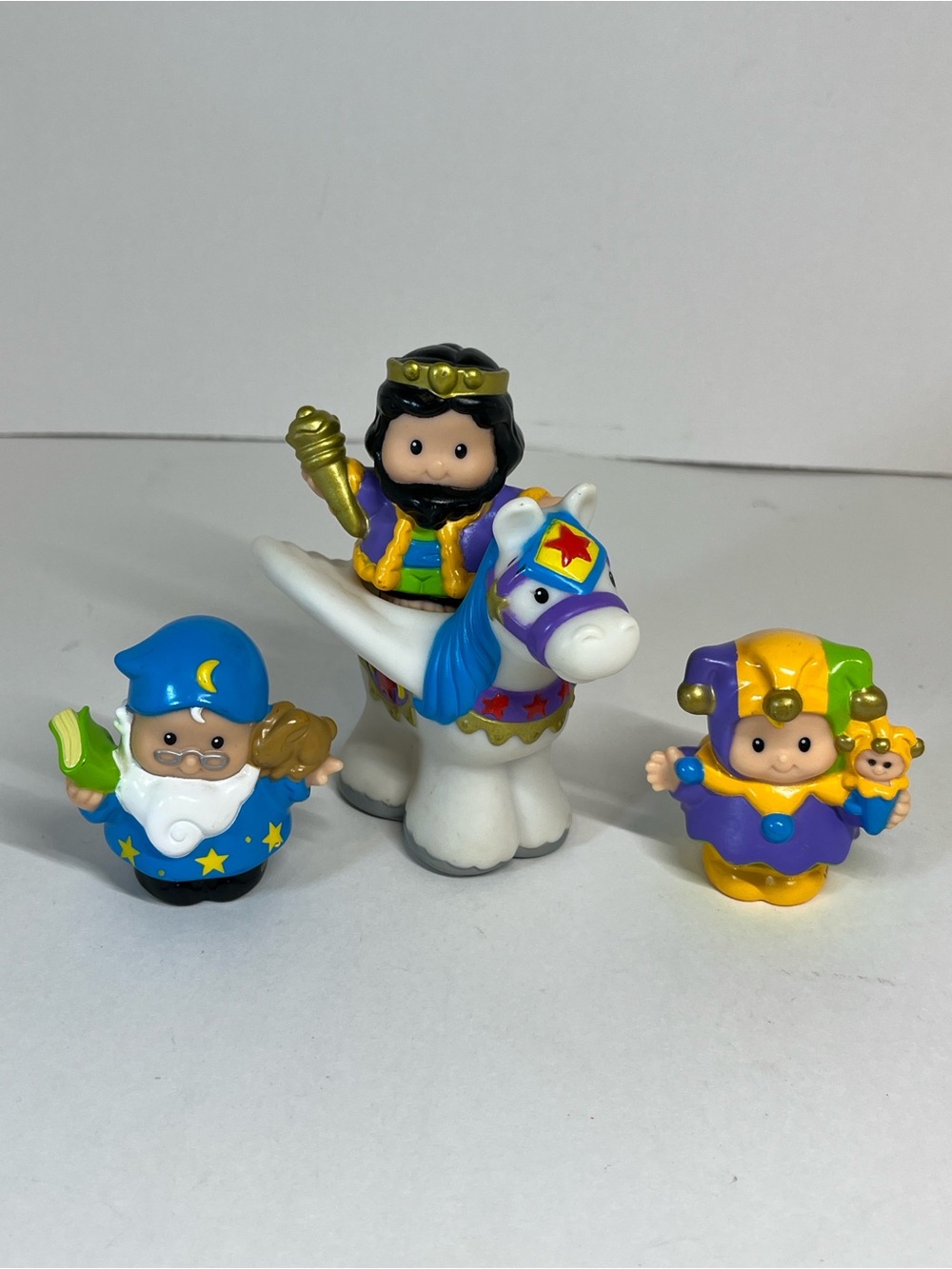Little People Medieval Set King Wizard Court Jester Joker Pegasus Royal Castle